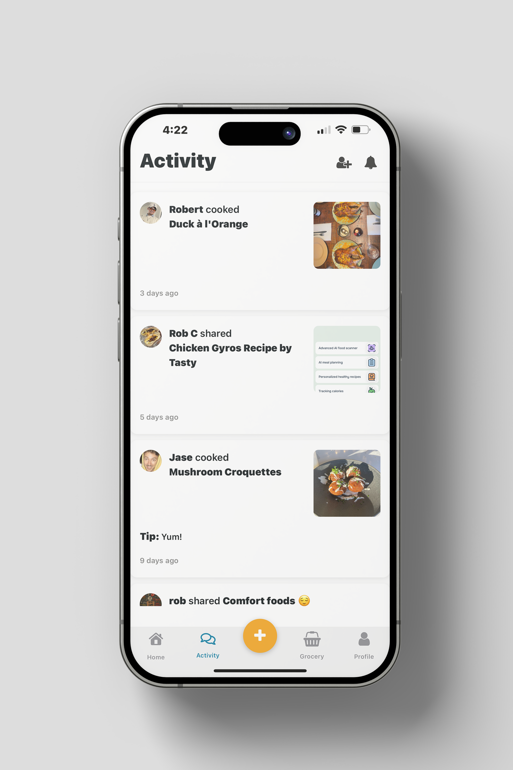 Collaborative Cookbook Feature